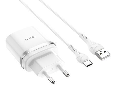 Зарядное устройство HOCO (6931474716309) C12Q SMART QC3.0 + TYPE-C (белый) СЗУ