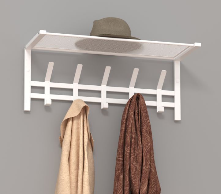        " 21", hanger with shelf