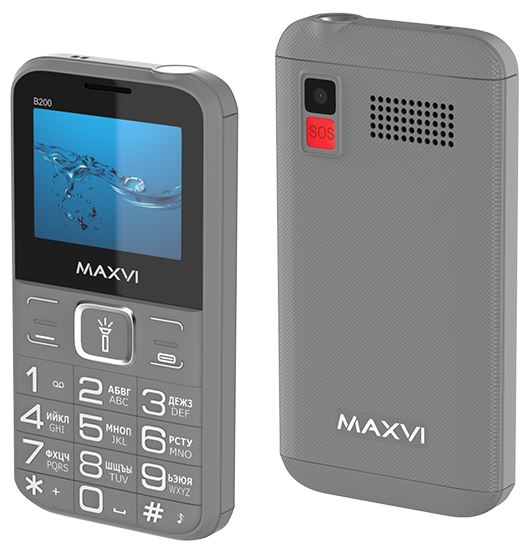 Телефон мобильный MAXVI B200 Grey