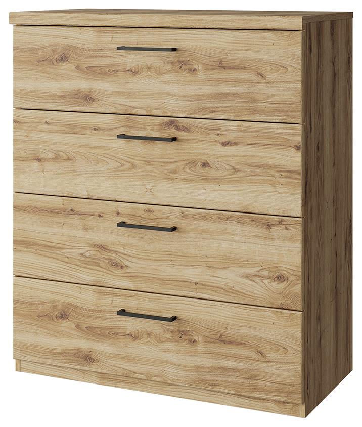 Комод АНРЭКС DOORSET, Комод 4S. Цвет ДУБ НАВАРРА