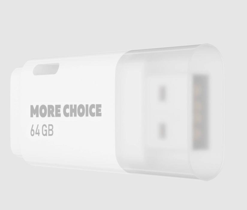 Флэш-накопитель MORE CHOICE (4610196405181) MF64 белый