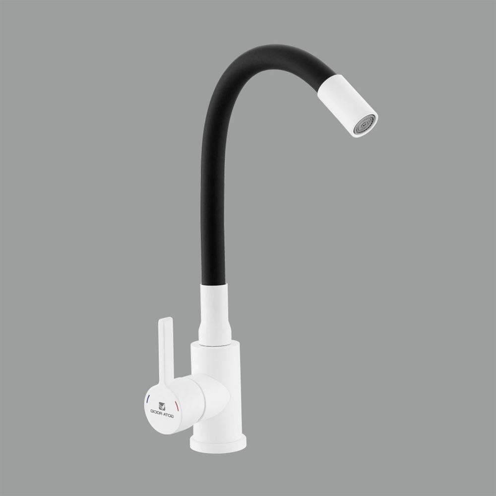 Смеситель GOTA ROCIO 016093-GOTA Black&White Смеситель д/кухни с гибким