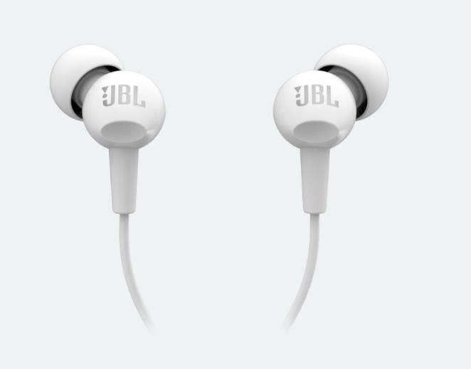 Наушники вкладыши проводные JBL C100SI WHITE...