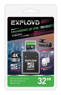   EXPLOYD MicroSDHC 32GB Class 10 (U1) V10 Vision +  SD (95