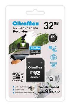  OLTRAMAX MicroSDHC 32GB Class 10 (U1) V10 Recorder +  ( SD 95 MB/s)