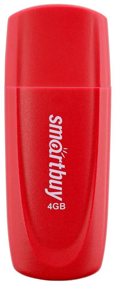 USB- SMARTBUY (SB004GB2SCR) UFD 2.0 004GB Scout Red 