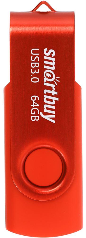 USB- SMARTBUY (SB064GB3TWR) UFD 3.0/3.1 064GB Twist Red 