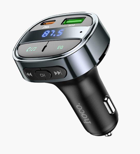 ��� HOCO (6931474765246) E70 PD30W+QC3.0 car BT FM transmitter (Magic Night)