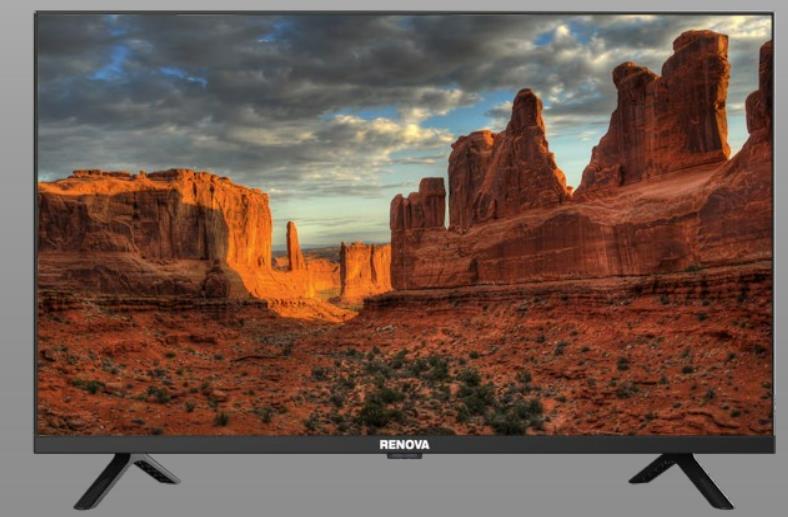 Телевизор RENOVA TLE-32SBM SMART TV Безрамочный