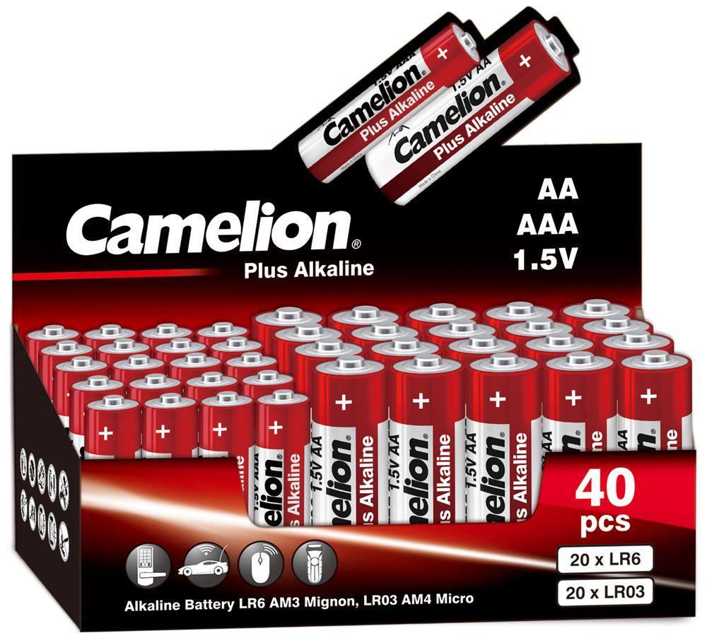  CAMELION (14981) Plus Alkaline COMBO40 20LR6 + 20LR03-CB