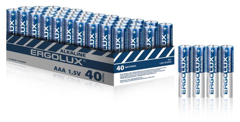  ERGOLUX (14672) Alkaline BOX40 LR03