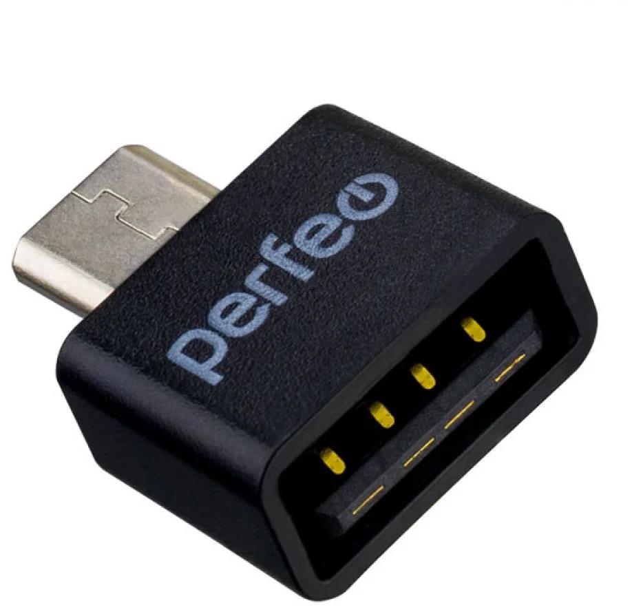  PERFEO (PF_B4995) adapter USB  micro USB c OTG (PF-VI-O010 Black)