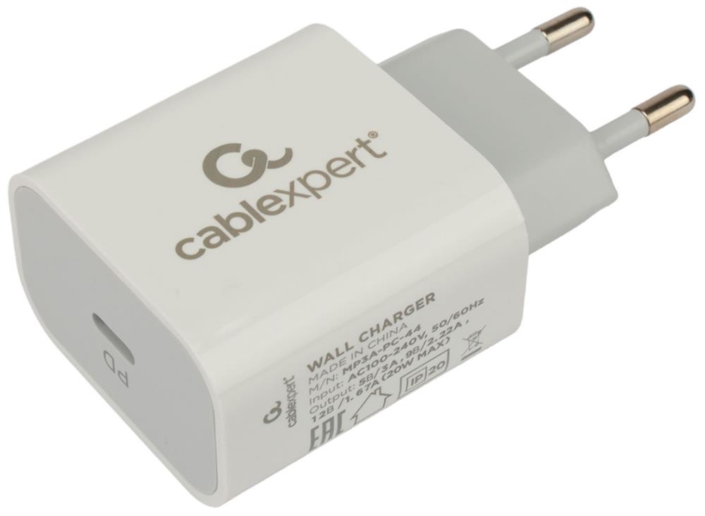 Универсальный адаптер питания Cablexpert (21075) MP3A-PC-44, QC3.0/PD, 1 порт