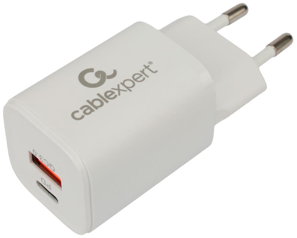 Универсальный адаптер питания CABLEXPERT (21077) MP3A-PC-42 QC3.0/PD белый