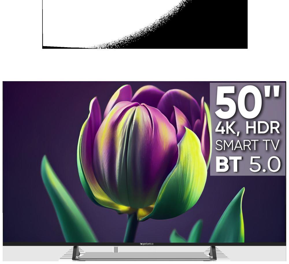 LED- TOPDEVICE TDTV50CS06U_BK UHD SMART