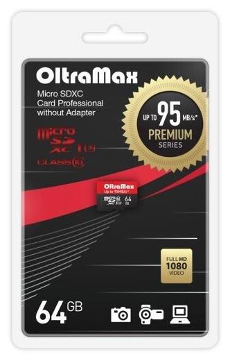   OLTRAMAX MicroSDXC 64GB Class 10 UHS-1 Premium (U3)