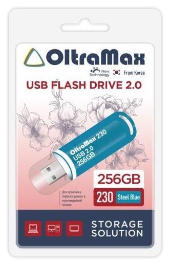 USB - OLTRAMAX 256GB 230 Steel Blue 2.0 [OM-256GB-230-Steel Blue]