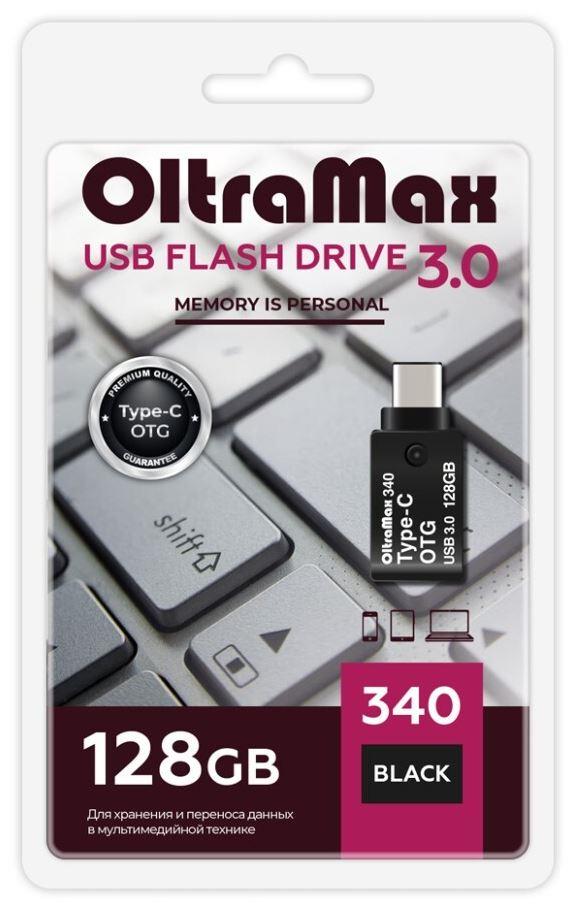 USB- OLTRAMAX OM-128GB-340-Black 3.0