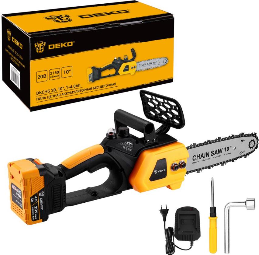  DEKO DKCHS 20, 10 , 20В, 1x4.0Ач, з/у 083-2000
