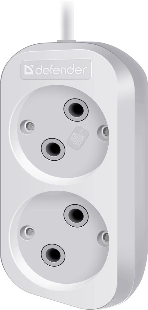 Удлинитель DEFENDER (99272) B220 - 2 роз х 5 м,...