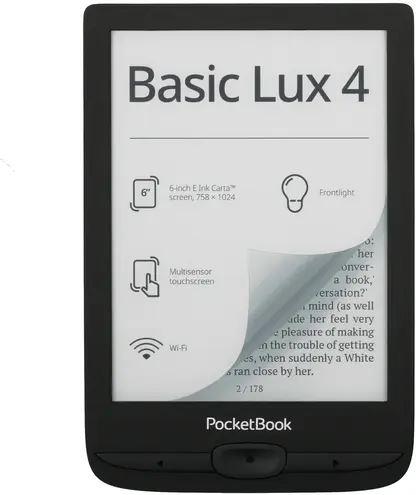 Электронная книга POCKETBOOK 618 Basic Lux Ink Black (PB618-P-WW)