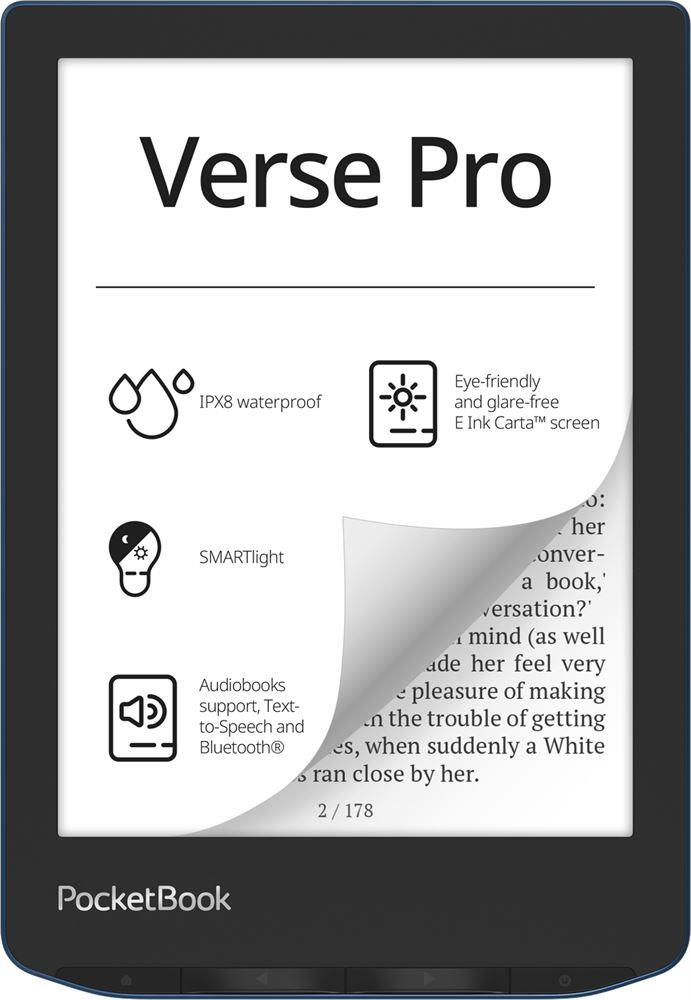Электронная книга POCKETBOOK 634 Verse Pro Azure (PB634-A-WW)