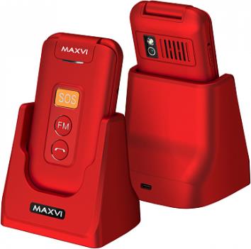 Телефон мобильный MAXVI E5 up Red
