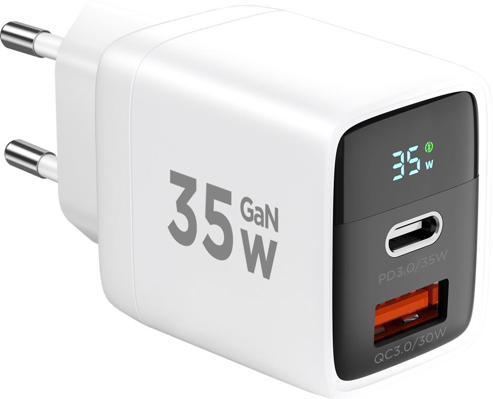СЗУ CABLEXPERT (22107) 35Вт GaN, QC4.0/PD3.0,...