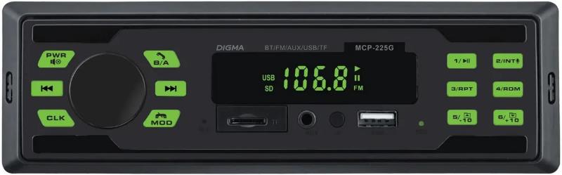  DIGMA MCP-225G 1DIN 4x45 BT5.0...