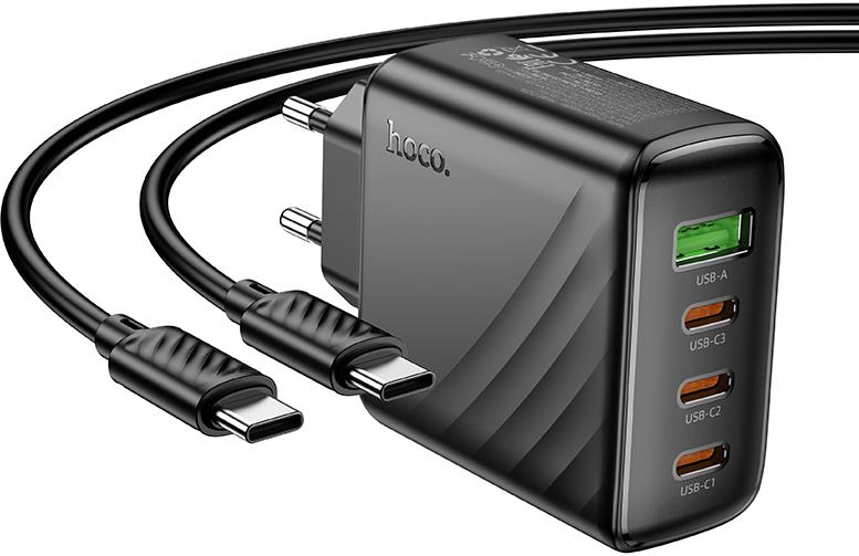 СЗУ HOCO (6942007639842) CS27Aa 1USB+3Type-C...