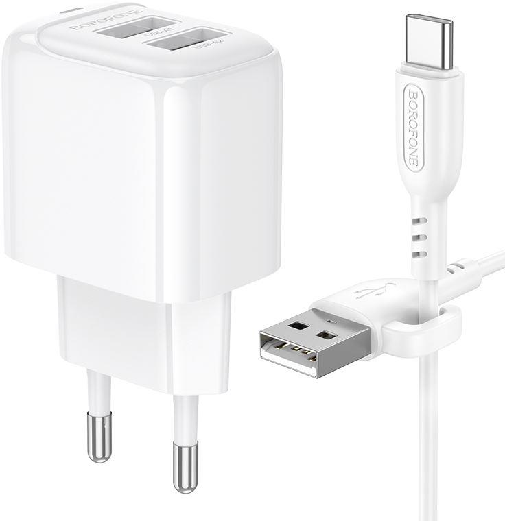 СЗУ BOROFONE (6941991113772) BAS41Aa 2USB 2.0A для Type-C