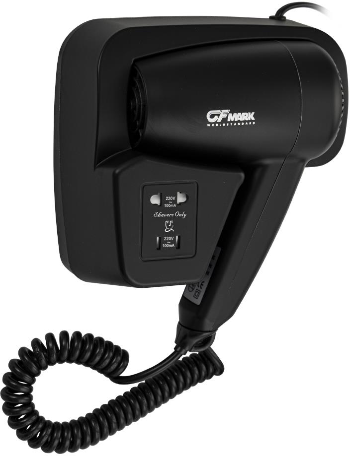  GFMARK 6813 Фен для волос в ванную комнату с боковым креплением, с розеткой,
