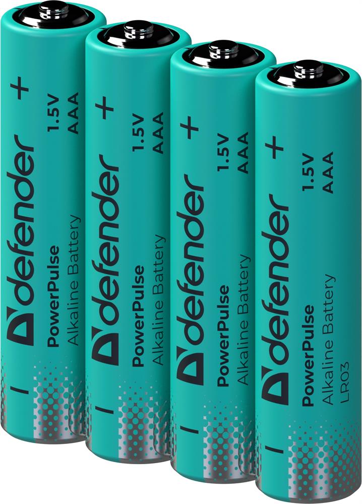 Батарейки DEFENDER (56023) LR03-4BL ААА,...