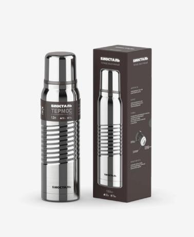 Термос БИОСТАЛЬ -ЭКСТРИМ BST-1200G 1,2л