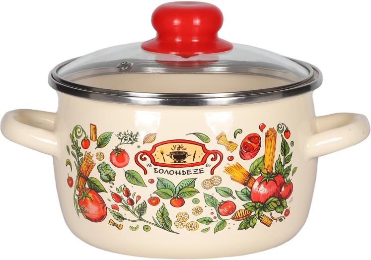 Кастрюля APPETITE 1RC161S Болоньезе эмал сфер 2,0л