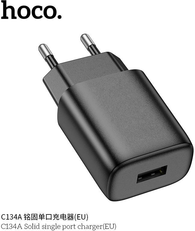 СЗУ HOCO (6942007621298) C134A 1USB 2.4A H , Black