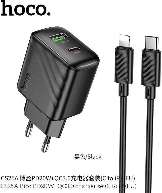 СЗУ HOCO (6942007639798) CS25Aai 1USB+1Type-C...