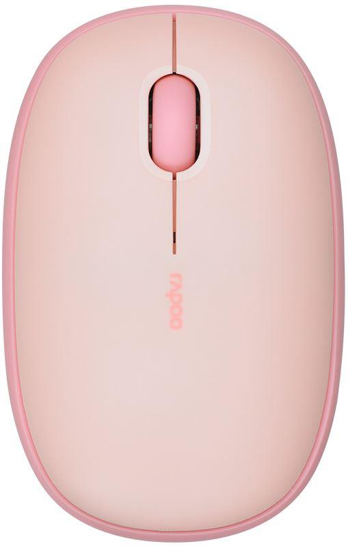 Мышь беспроводная RAPOO M650 Pink