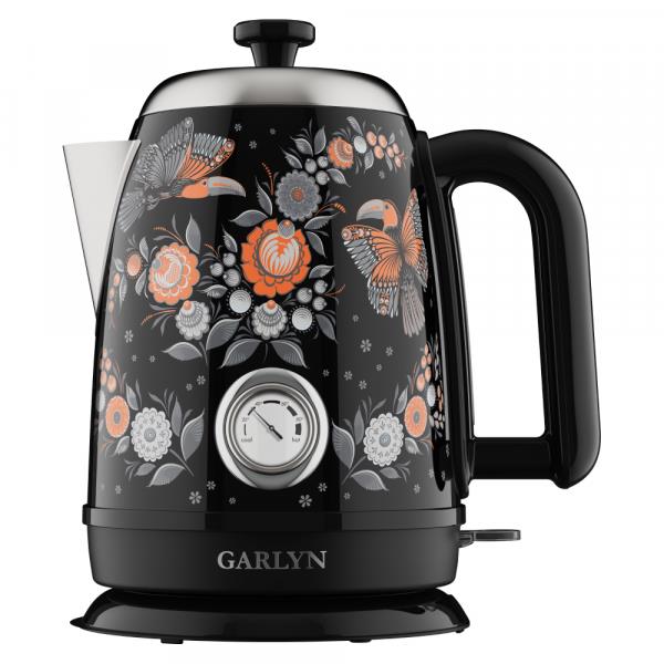 Чайник GARLYN Flower Grace K-400 -черный