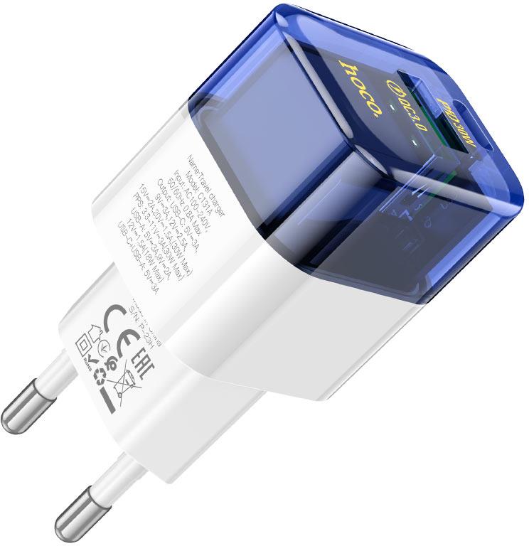 СЗУ HOCO (6942007609869) C131A 1м 1USB+1Type-C...