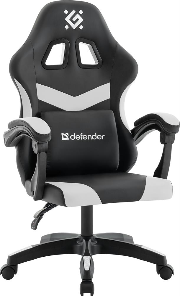Кресло DEFENDER (64810) Runa Черн/белый,класс 2,PU