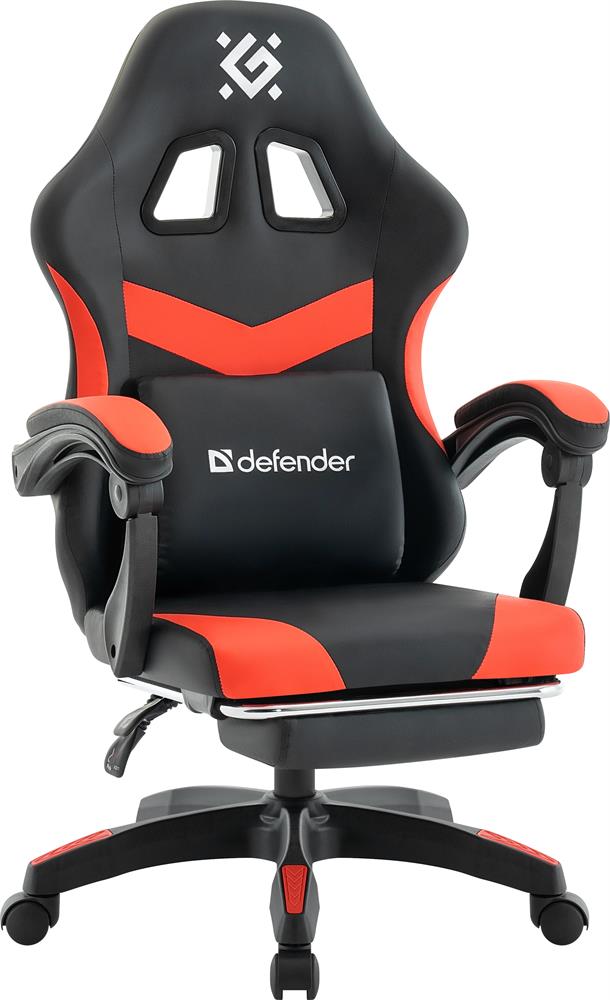 Кресло DEFENDER (64812) Runa PRO Черн/крас, PU,...