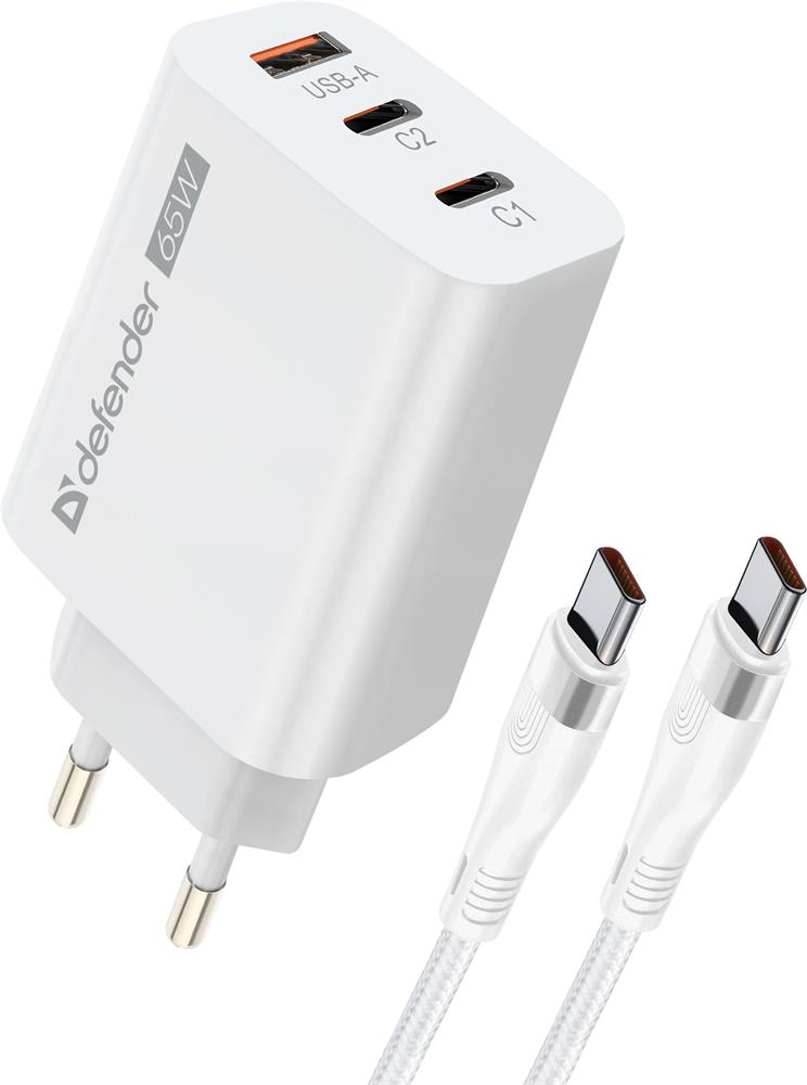 СЗУ DEFENDER (83681) СЗУ UPС-60 65W, USB A+C+С,...