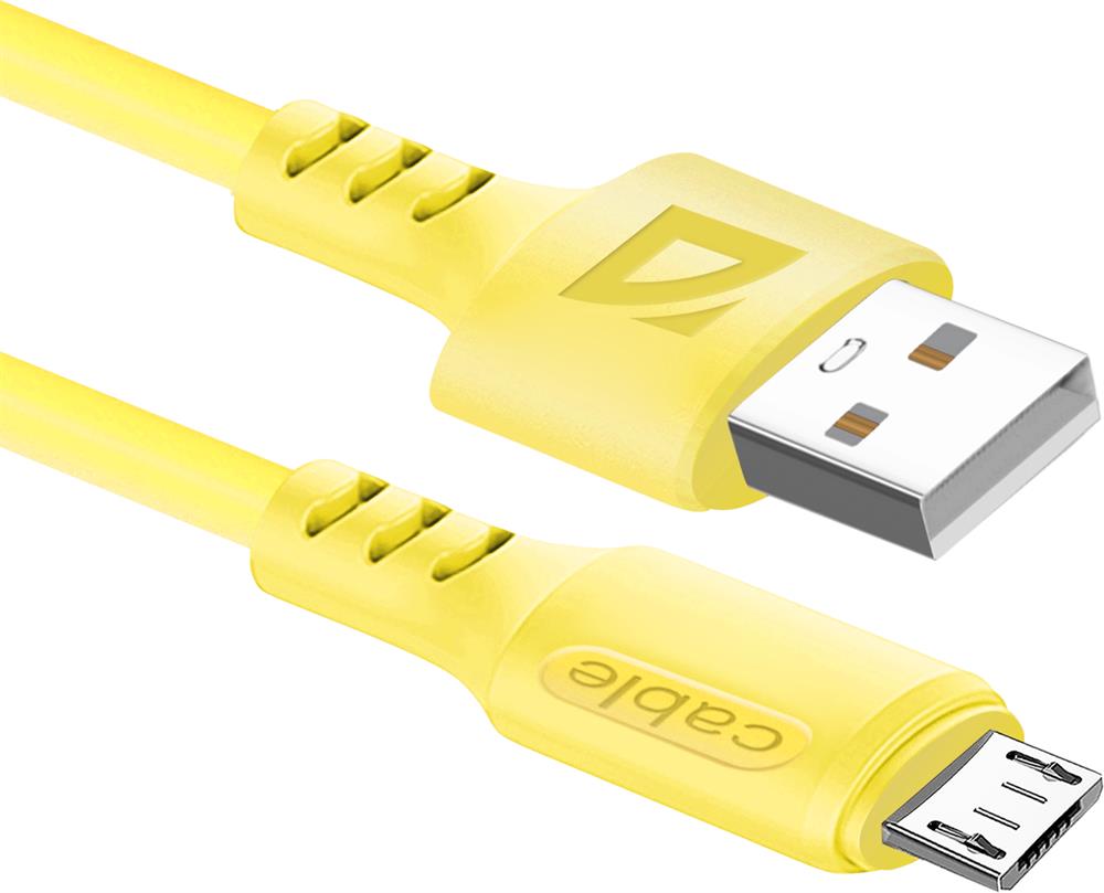  DEFENDER (87108YEL) USB кабель F207 Micro...
