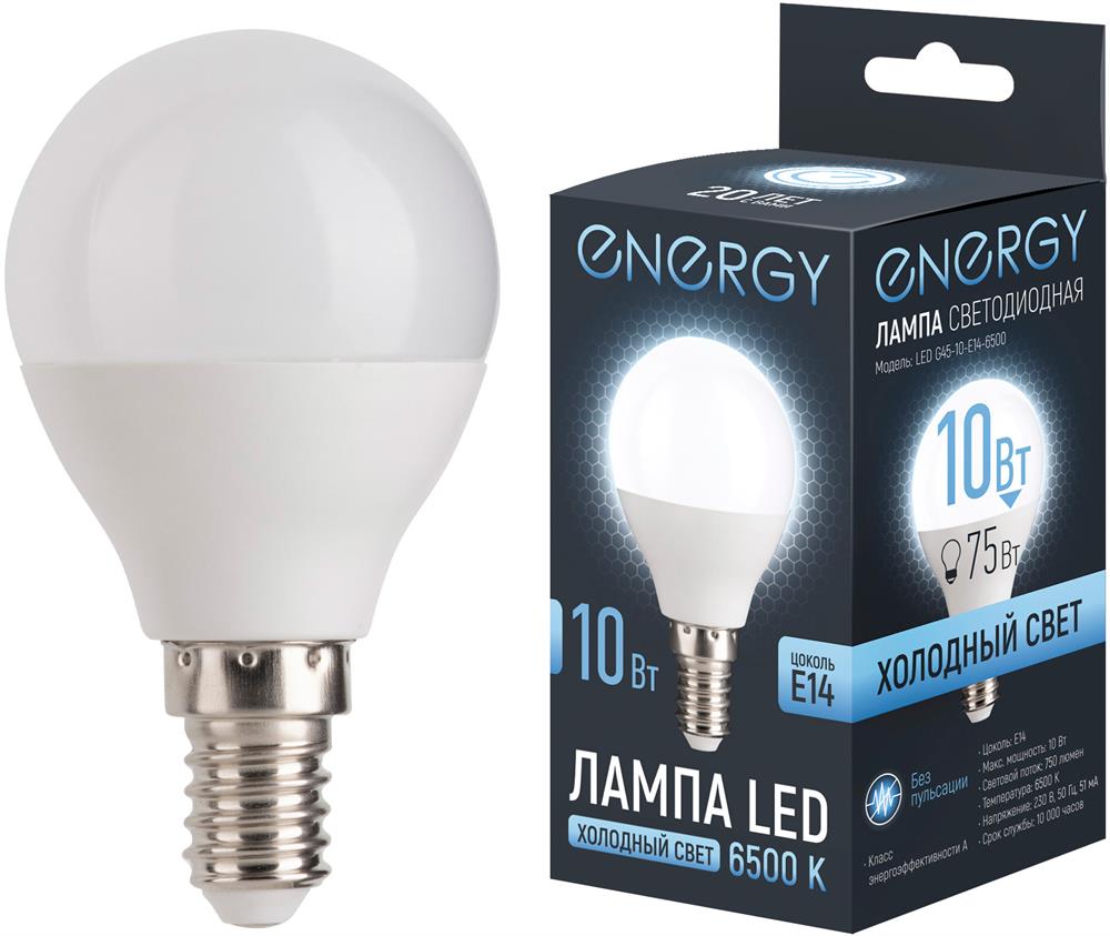  ENERGY LED G45-10-E14-6500 (109320)