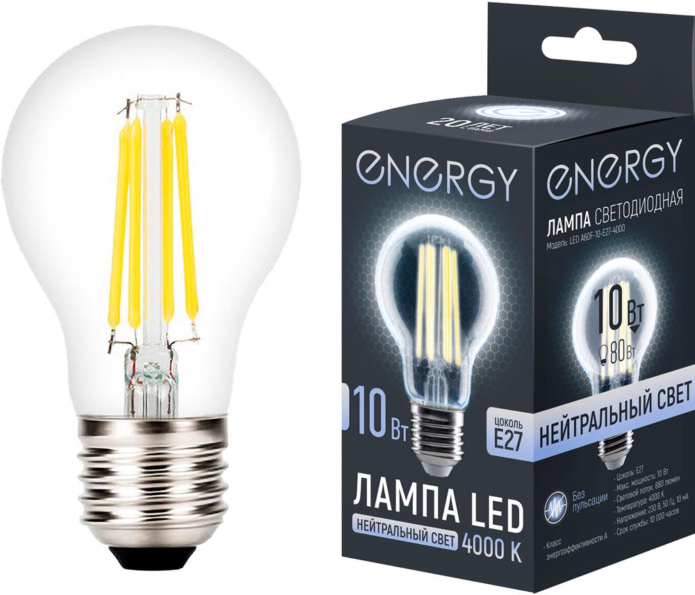  ENERGY LED А60F-10-E27-4000 (109314)
