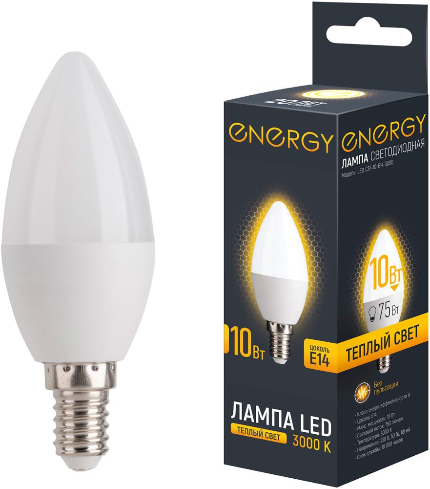  ENERGY LED С37-10-E14-3000 (109291)