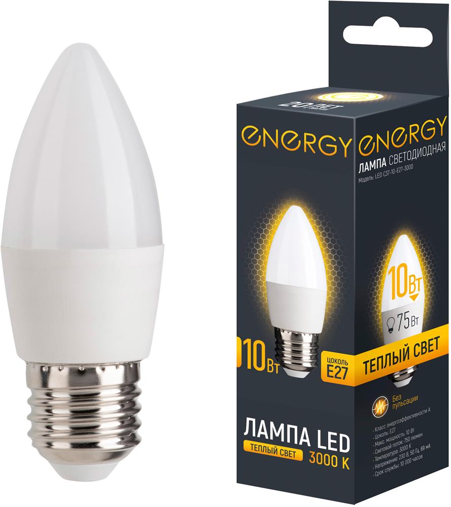  ENERGY LED С37-10-E27-3000 (109301)