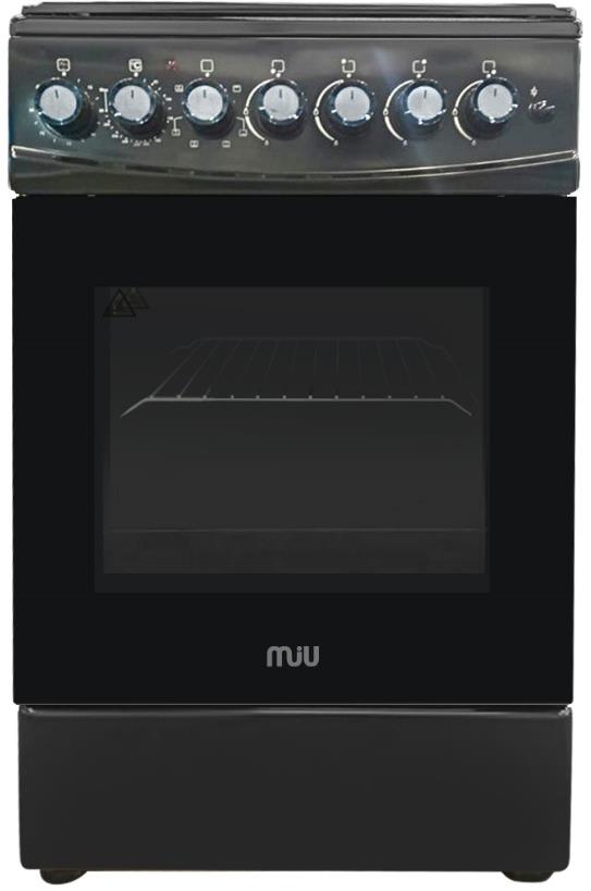 Плита газоэлектрическая MIU UNO 51S черная