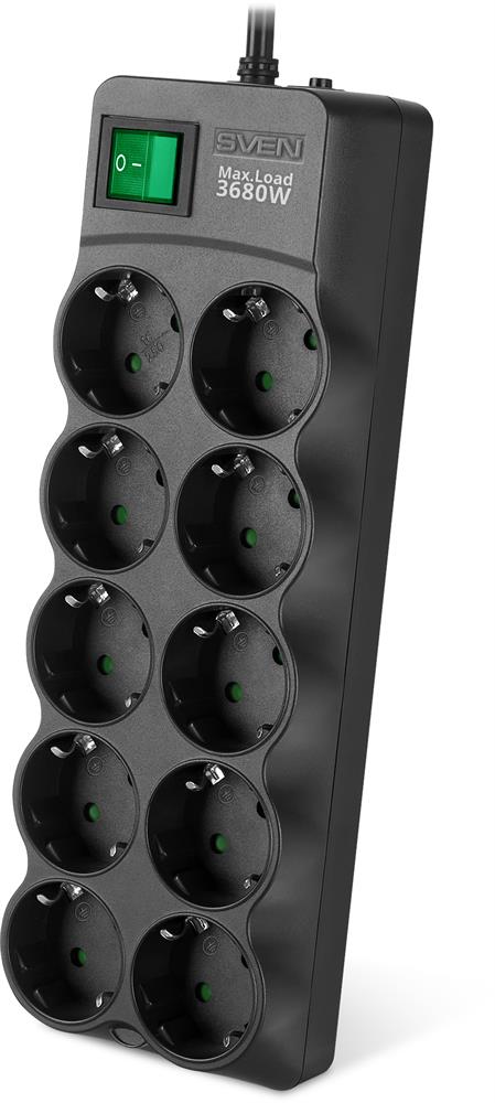 Сетевой фильтр SVEN SF-10E-16 3,0 м (10...
